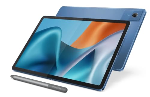 Motorola Moto Pad 60 Neo Tablet, Pantone Malibu Blue, 11 Inch 2.5K 90Hz Display, MediaTek Dimensity 6300, 4GB RAM, 128GB ROM, with Moto Pen