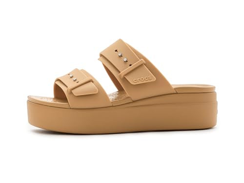 Crocs Brooklyn Buckle Women Sandal (Color-Brown | Size-6)