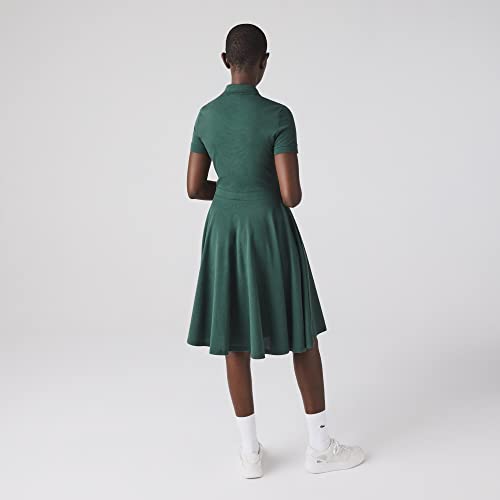 Lacoste Women's Cotton Modern below The Knee Dresses (EF16825HX_Green_40)