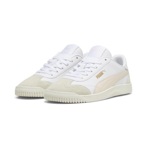 PUMA Women's Club 5v5 Sneakers, Puma White-rosebay-puma Gold, 8