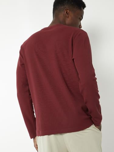 Max Men Textured Lounge T-Shirt(Red_XXL)