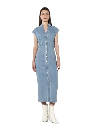 ONLY Women's Solid Bodycon Blue Dress