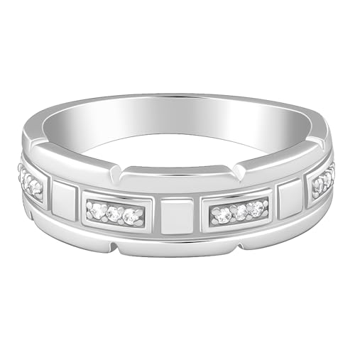 GIVA 925 Silver Empire Edge Ring For Him,Fixed Size, Indian - 22| Gifts for Men & Boys | With Certificate of Authenticity and 925 Stamp | 6 Months Warranty