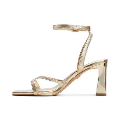 Aldo STELLARE Gold Ladies Block Heel Sandals