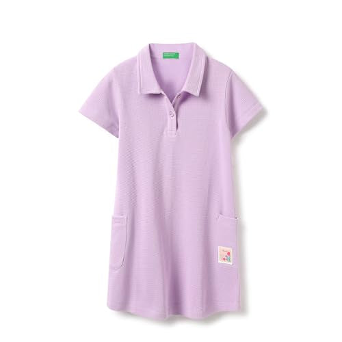 United Colors of Benetton Kidz Cotton Knee-Length Dresses (24A3SPECBP09I054_Purple