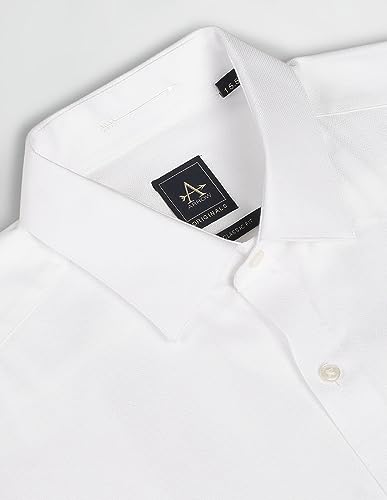 Arrow Men's Regular Fit Shirt (ARAGSH0200_White