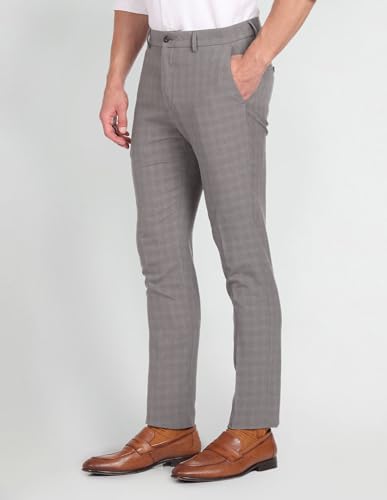 Arrow Mid Rise Dobby Trousers Light Brown