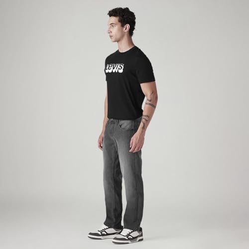 Levi's Men's 541 Grey Tapered Fit Mid-Rise Jeans