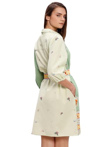 VERO MODA Women's A-Line Green Dress