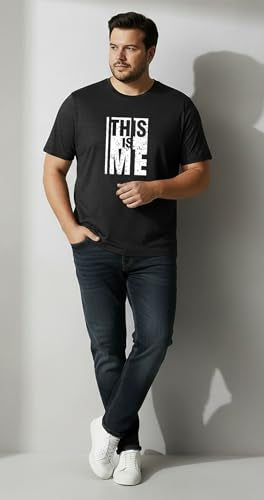 Khakey Men's Round Neck Half Sleeve Pure Cotton Plus Size T-Shirt| Maroon, Black, Charcoal Melang Tshirt | Pack of 3