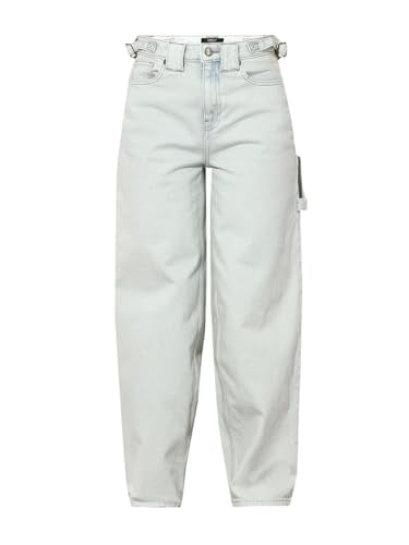 ONLY Women's Baggy Fit High Rise Blue Jeans