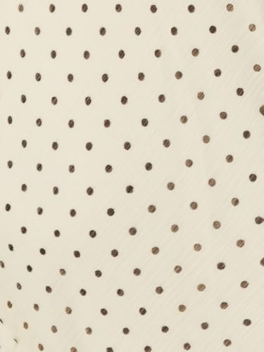 Max Women's Polyester A-Line Midi Dress (DTI3709_Ecru