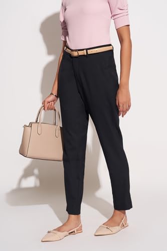 Annabelle by Pantaloons Women's Slim Pants (110158219006_Navy