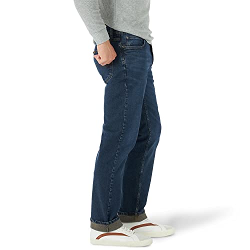 Lee Men's Legendary Relaxed Straight Jean, Night Shade, 34W x 29L