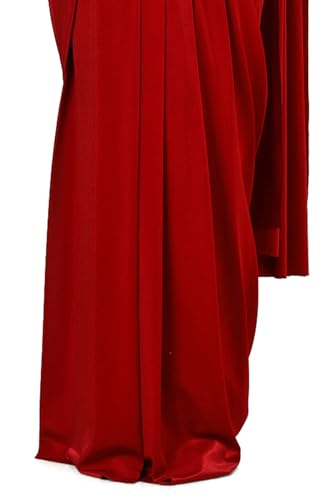 Soch Womens Maroon Nylon Blend Saree With Sequins