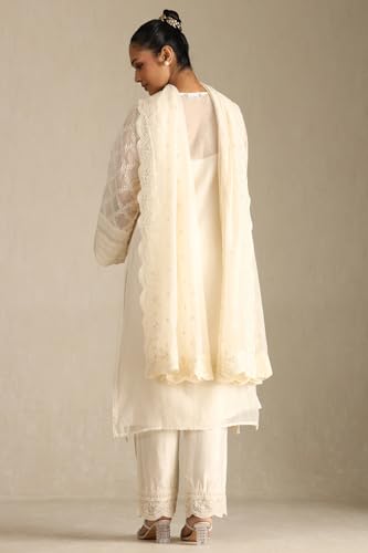 Soch Women's Cotton Blend Salwar Suit Set (OWS5CD21910_Off White