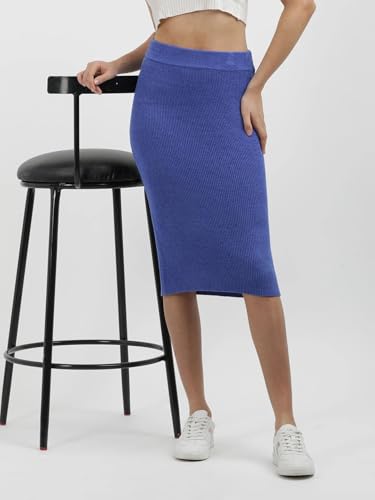 Calvin Klein Jeans Slim Fit Solid High Rise Skirt