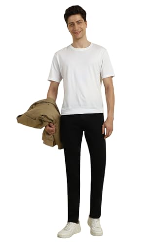 Allen Solly Men's Slim Jeans (ALDNASLFA26400_Black