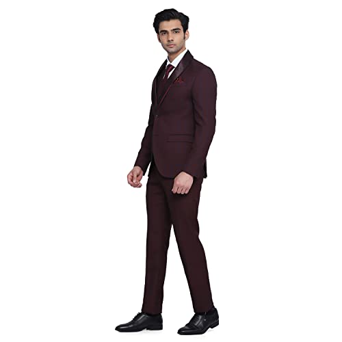blackberrys Hildo 6X Check Suits in Wine(Size: 36)