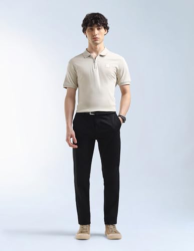 Slash Slim Tapered Fit Mid Rise Trousers