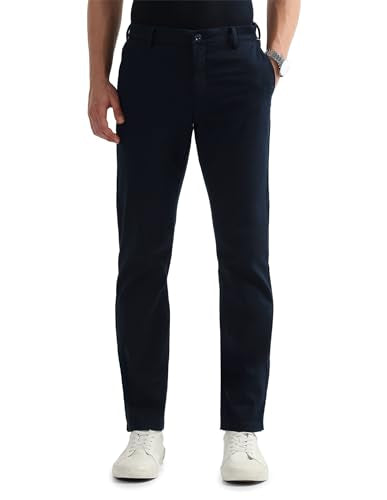 Arrow Sports Men's Regular Casual Pants (ASAKTR2603_Navy