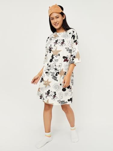 Max Women's Cotton Classic Chemise (CLD1607_Beige_S)