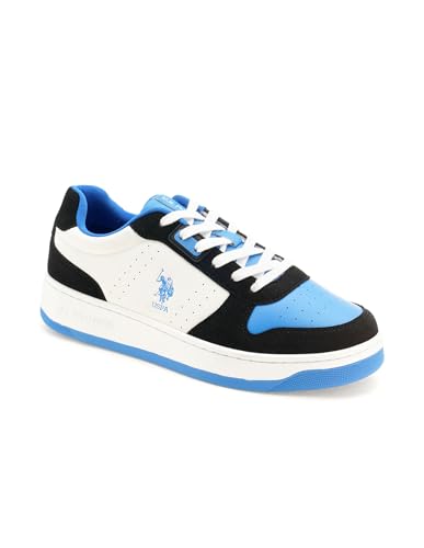 U.S. POLO ASSN. Men Oakley Blue Retro Court Sneakers - (UK11) (US12) (2FD23603B11)
