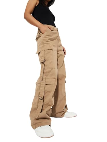 Max URB_N Women Solid Cargos (Brown_32)