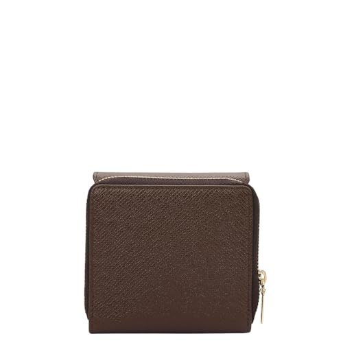 Da Milano Premium Leather Wallet for Women | Multi Compartment Travel Wallet - Chocolate Brown