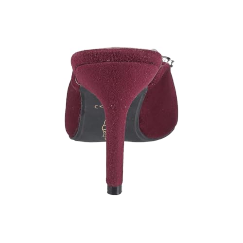 Catwalk Women Stylised Open Back Kitten Heels | For Women & Girls (MAROON,9 UK)