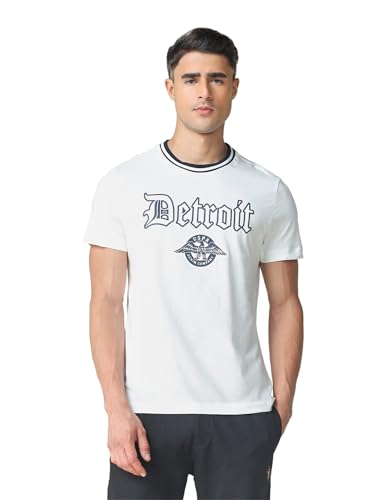 U.S. POLO ASSN. Denim Co. Men's Muscle Fit Typographic Printed T-Shirt (UDTSHOE0161_White_L)