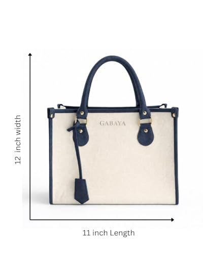 GABAYA Aveline Vegan Leather Tote Handbag for Women | Structured Top Handle Office Bag | Stylish Large Capacity Shoulder Purse for Work & Daily Use