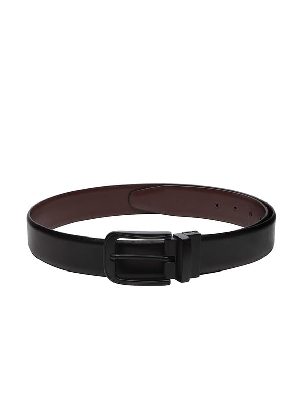TEAKWOOD LEATHERS Leather Men Reversible Adjutable, Regular Fit for Jeans Office, Outdoor All Occasion Men’s Leather Belt | T_BT_555_DM_BlBr42