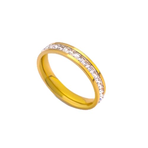 PALMONAS Stones Band Ring for Women (Size-7) - Waterproof & Anti-Tarnish