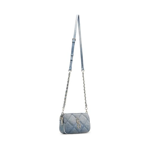 Steve Madden Daisy Ombre Quilted Crossbody, Light Denim