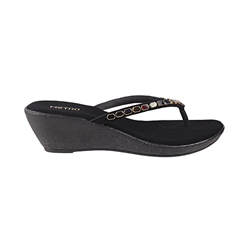 Metro Womens Synthetic Black Slip Ons (Size (8 UK (41 EU))