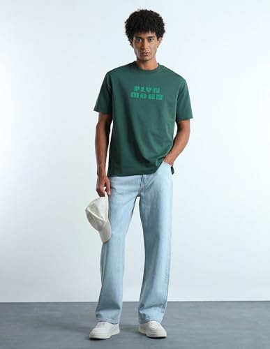 Flying Machine Typographic Brand Printed Relaxed Fit T-Shirt