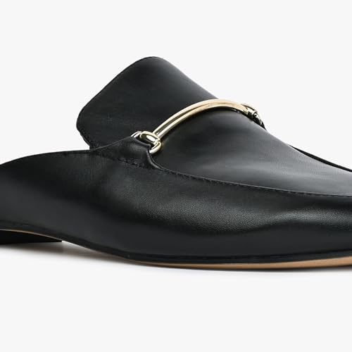 Aldo TERRI-001-BLACK Leather Round Toe Mule (3)