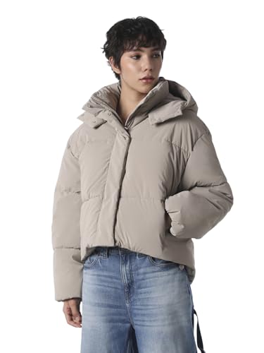 ONLY Women's Solid Regular Fit Grey Jacket