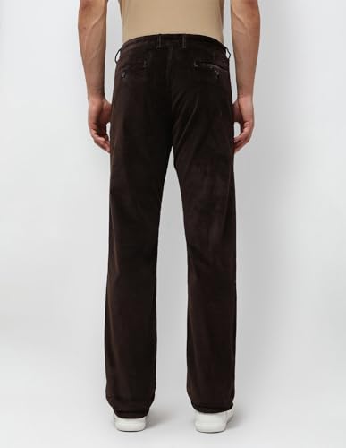U.S.Polo Association Men's Riley Straight Fit Corduroy Trousers (USTRO070R_Brown_30)