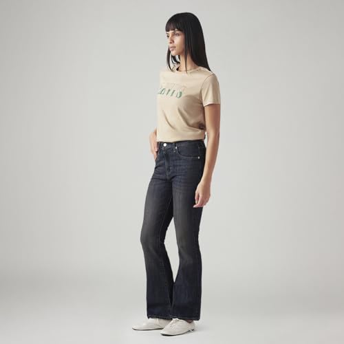 Levi's Women's 725 Dark Indigo Flared Fit High-Rise Jeans