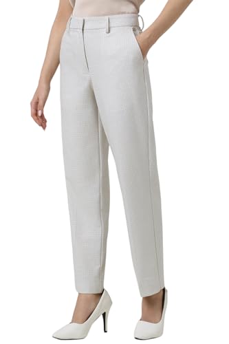 Van Heusen Women's Regular Casual Pants (VWTFCRGPC40117_Grey