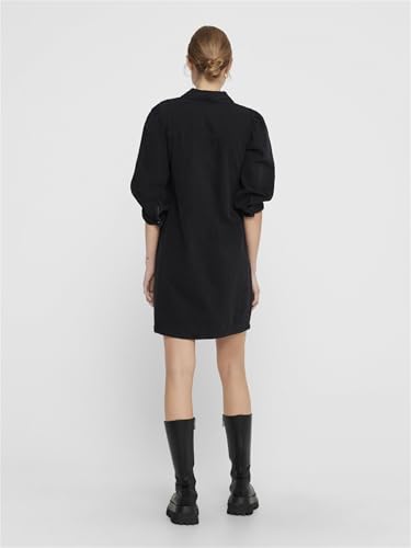 ONLY Women Black Shirt Mini Dress