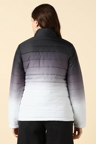Women Grey Textured Casual Jacket