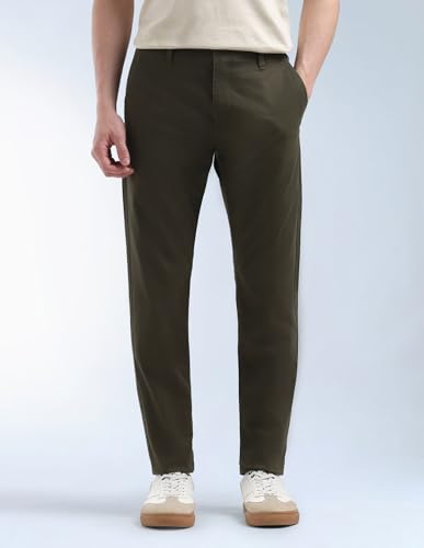 Twill Slim Tapered Fit Trousers