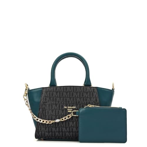 Da Milano Leather Sling Bag for Women - Black (Extra Small) (LSB-02617)