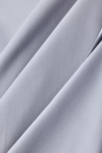 SNITCH Men Formal Shirt | Slim Fit Full Sleeve Spread Collar Solid Design | Premium Polyester Viscose Blend & Wrinkle-Resistant Fabric for Office & Special Occasions | Light Grey