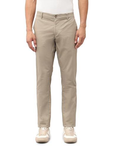 U.S.Polo Association Men's Denver Slim Fit Satin Trousers (USTRO160D_Brown_32)