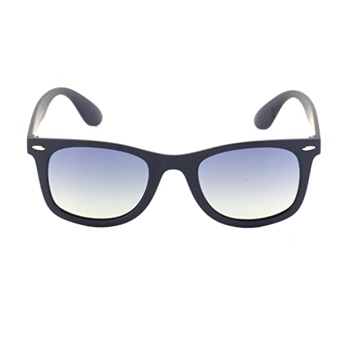 UNITED COLORS OF BENETTON blue lens with gradiant wayfarer sunglass full rim black frame