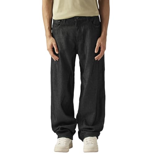 Levi's Men's 578 Black Loose Fit Mid Rise Jeans